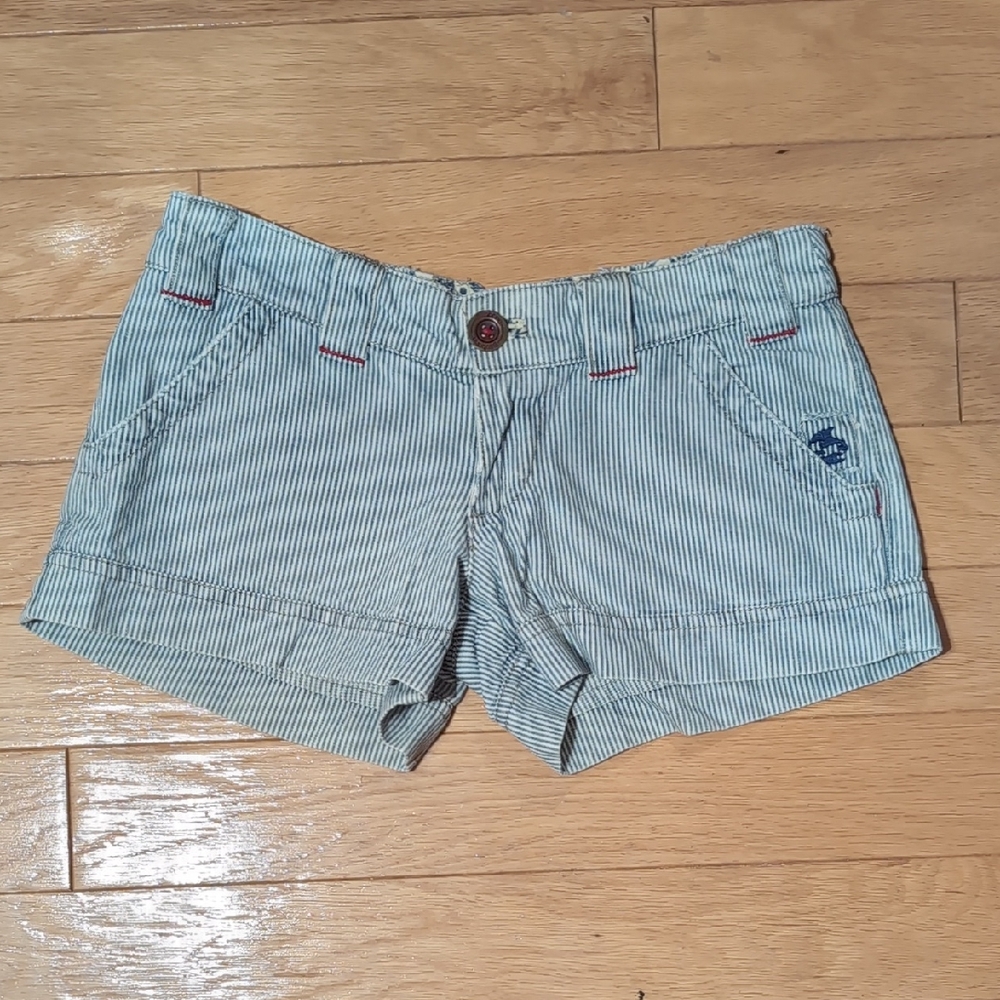 Billabong Striped Jean Shorts